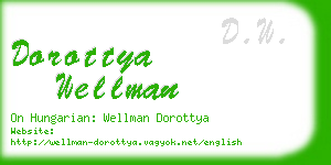 dorottya wellman business card
